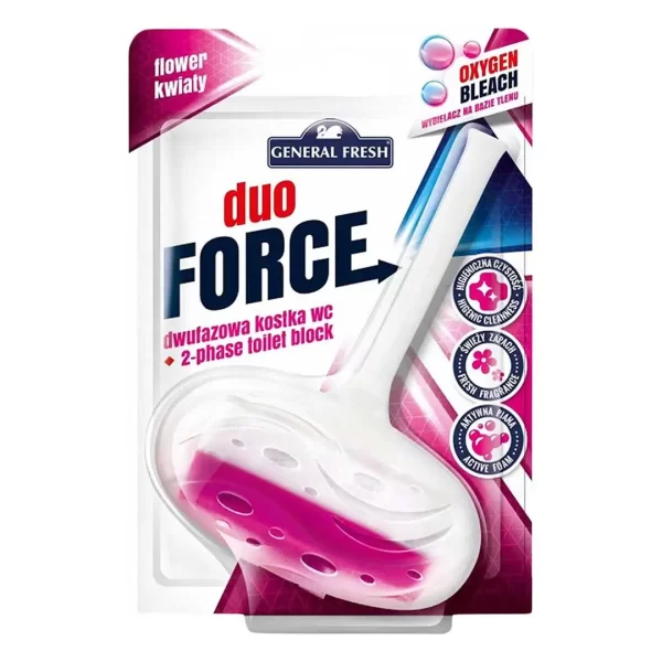 duo force flower toilet rim block