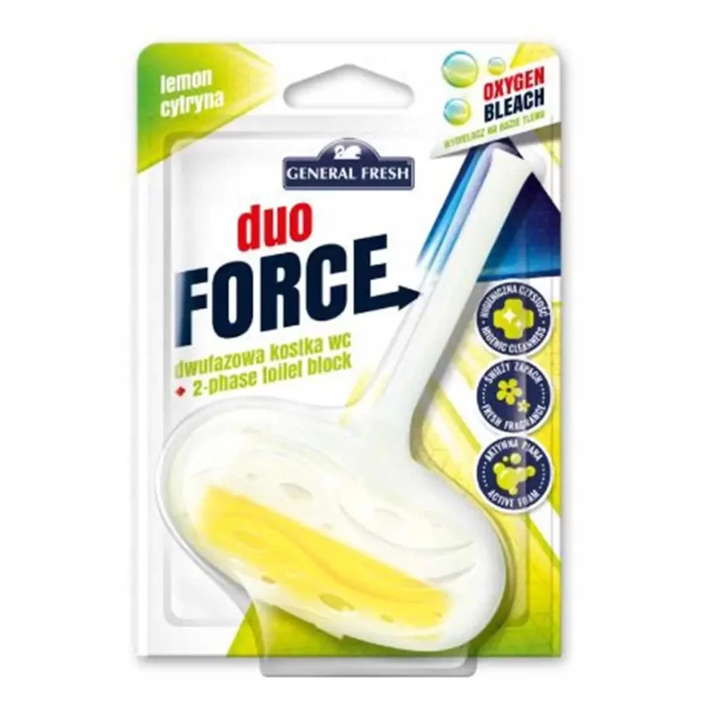 duo force lemon toilet rim block