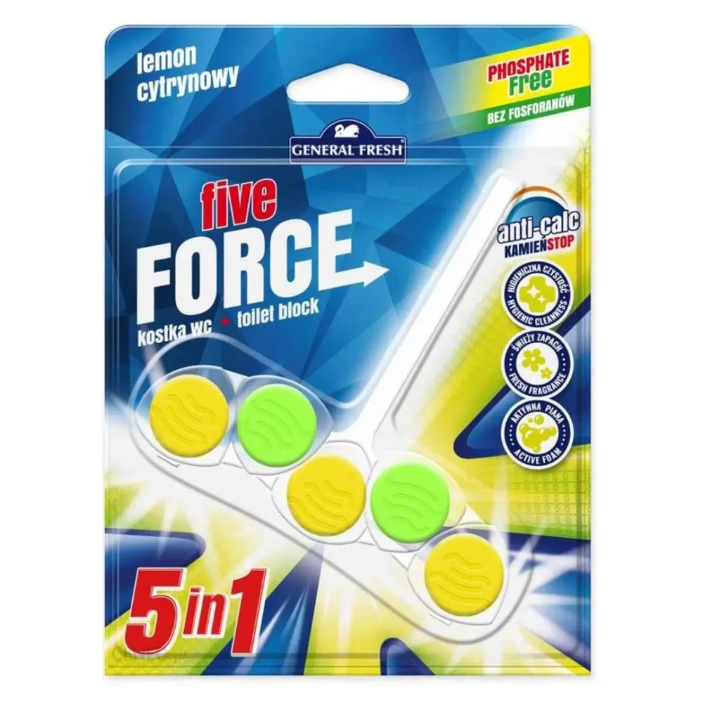 five force lemon toilet block