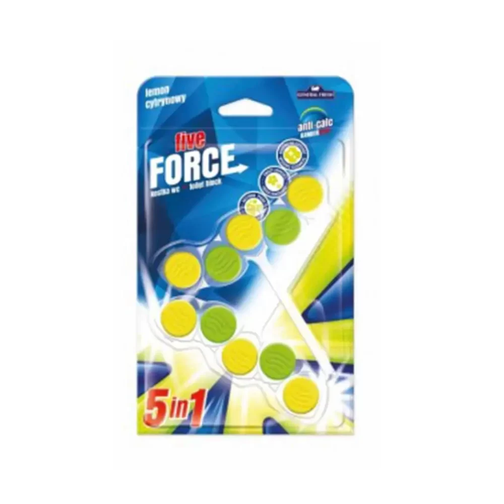 five force lemon toilet block duo pack