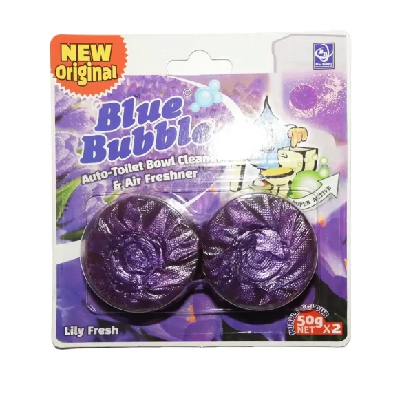 blue bubble toilet blocks