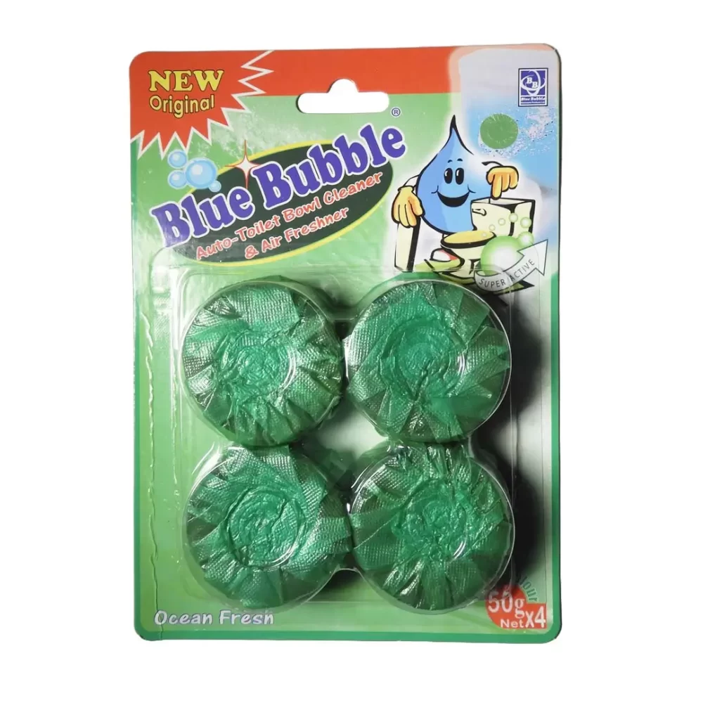 blue bubble ocean fresh green toilet blocks