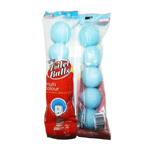 blue bubble toilet balls blue