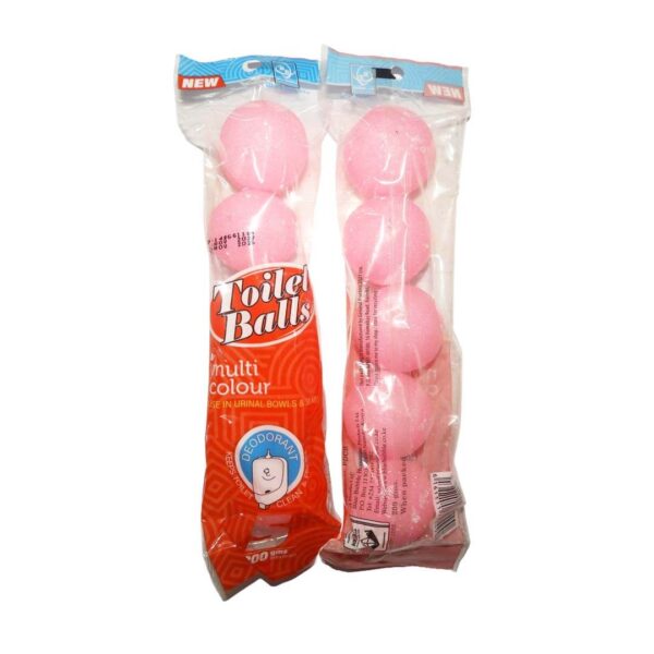 blue bubble toilet balls pink