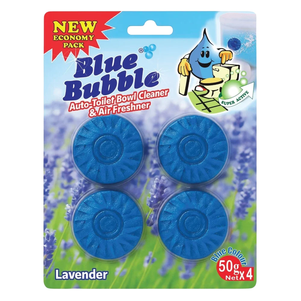 blue bubble 4 pack toilet blocks