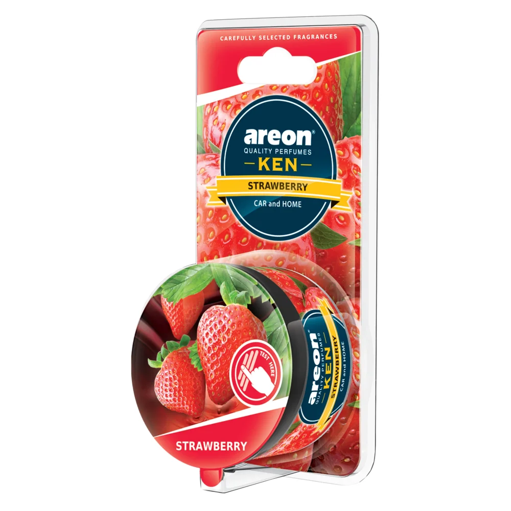 Areon KEN Blister Strawberry car and home air freshener